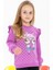 Kız Çocuk Sweatshirt Dostluk Temalı 2-6 Yaş, Eflatun 3
