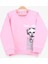 Kız Çocuk Sweatshirt Köpek Baskılı 2-6 Yaş, Pudra 1