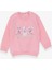 Kız Çocuk Sweatshirt Hayvancık Baskılı 1.5-5 Yaş, Pudra 1