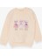 Kız Çocuk Sweatshirt Hayvancık Baskılı 1.5-5 Yaş, Krem 1
