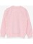 Kız Çocuk Sweatshirt Simli Kedicik Baskılı 1.5-5 Yaş, Somon Melanj 2