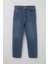 Kız Çocuk Kot Pantalon Cepli 5-14 Yaş, Mavi 1
