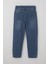 Kız Çocuk Kot Pantalon Cepli 5-14 Yaş, Mavi 2