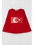Kız Çocuk Uzun Kollu Tişört Pullu Ay Yıldız 4-14 Yaş, Kırmızı 4