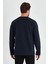 Erkek Lacivert Çift Bisiklet Yaka Standart Rahat Kesim Sweatshirt MTLCE68-LACİVERT 5