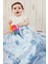 Bebek Beyaz Mavi Dream Fluffy Battaniyesi 80x100 cm 4