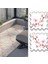 Dijital Baskılı Gül Desenli Balkon Halısı Yolluk Yapboz Puzzle Japon Halı 1