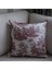 Bordo Vintage Desenli 50 x 50 Dekoratif Yastık Kılıfı 1