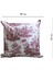 Bordo Vintage Desenli 50 x 50 Dekoratif Yastık Kılıfı 2