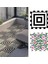 Dijital Baskılı Yaprak/gül Desenli Balkon Halısı Yolluk Yapboz Puzzle Japon Halı 1