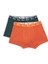 Irvıne Turuncu-Yeşil Bel Bantlı Jakarlı Standard Fit Erkek Boxer 1