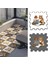 Dijital Baskılı Kedi Figürlü Balkon Halısı Yolluk Yapboz Puzzle Japon Halı. 1