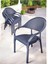 Bambu Rattan Kollu Sandalye Koltuk Tekli Set 1