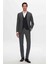 Ds Damat Slim Fit Lacivert Mono Yaka Viskonlu Takim Elbise Kombinli 2