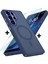 Samsung Galaxy S23 Ultra Kılıf Mat Magsafe Şarj Özellikli Hassas Butonlu Yumuşak Renkli Kenarlı + Ekran Koruyucu Cam Set 2in1 1