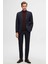 Slim Fit Lacivert Düz Mono Yaka Viskonlu Takim Elbise 2