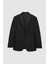 Slim Fit Siyah Düz Damatlık & Smokin Yelekli Takim Elbise 5
