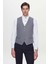 Slim Fit Lacivert Armürlü Takim Elbise Kombinli 3