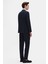 Slim Fit Lacivert Çizgili Kruvaze Takim Elbise 3