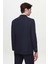 Slim Fit Siyah Armürlü Takim Elbise Kombinli 4