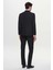 Slim Fit Siyah Armürlü Takim Elbise Kombinli 5