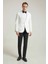 Slim Fit Ekru Düz Smokin Takim Elbise 2
