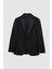 Slim Fit Siyah Krep Desen Smokin Takim Elbise 5