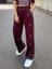 7217 Yuvarlak Taşlı Pantolon Bordo 1