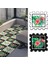 Dijital Baskılı Filamingo Figürlü Balkon Halısı Yolluk Yapboz Puzzle Japon Halı 1