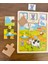 1 Adet Hayvan Figürlü Ahşap Puzzle-Masif Bultak-Kedi,köpek,tavşan 16PARÇA Puzzle 3