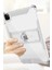 Apple iPad 8. Nesil 10.2 Kılıf Kalem Bölemli Standlı Darbelere Dayanıklı Şeffaf Kapak A2270 A2428 A2429 A2430 5