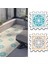 Dijital Baskılı Renkli Kare Desenli Balkon Halısı Yolluk Yapboz Puzzle Japon Halı 1