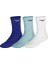 Training 3p Socks Unisex Çorap Beyaz/yeşil/mavi 1