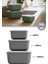 3’lü Erzak Gıda Saklama Kabı, Buzdolabı Düzenleyici Organizer 3’lü Set (600ML,1100ML,1800ML) 1