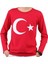Türk Bayraklı Çocuk Uzun Kollu Kırmızı Tişört 1
