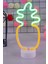 Ananas Görünümlü Çift Işık Neon Lamba LED Işık Neon Lamba Masa Süsü Dekor 2