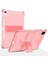 Apple iPad 7. Nesil 10.2 Kılıf Kalem Bölemli Standlı Darbelere Dayanıklı Şeffaf Kapak A2197 A2198 A2200 1