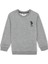 Çocuk Siyah Basic Bisiklet Yaka Sweatshirt 50269417 1
