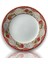 Dm Porselen Dalgalı Kırmızı Karanfil Porselen Tabak 25 cm 1
