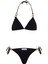 Zincir Aksesuarlı Siyah Üçgen Bikini Takım 1