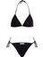 Dokulu Siyah Üçgen Bikini Takım 1