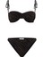 Balenli Siyah Triko Bikini Takım 1