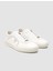 Erkek Özel Yapım Bağcıklı Geçme Taban Dikişli Sneaker Ayakkabı 292M1308 Beyaz 2