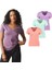 3'lü Kutu Premium Kadın V Yaka Tee T-Shirt Rosie 2