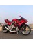 Kawasaki Ninja H2R Farı Yanabilen Motor Müzikli Metal Oyuncak Motosiklet 14 Cm. Gri Siyah Kırmızı 1