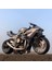 Kawasaki Ninja H2R Farı Yanabilen Motor Müzikli Metal Oyuncak Motosiklet 14 Cm. Gri Siyah Kırmızı 3