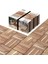 Real Wood 'gerçek Teak' Klasik,yüzeyi Işlenmemiş, Kilitli Karo Deck, 30×30 cm (10'luk Paket), Iç ve Dış Mekan Kullanımı Için Kolay Kurulum Yer Karosu, 12 Çıtalı/karo, Fsc Sertifikalı 1