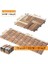 Real Wood 'gerçek Teak' Klasik,yüzeyi Işlenmemiş, Kilitli Karo Deck, 30×30 cm (10'luk Paket), Iç ve Dış Mekan Kullanımı Için Kolay Kurulum Yer Karosu, 12 Çıtalı/karo, Fsc Sertifikalı 3