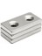 Adet Köşeli Neodyum Mıknatıs 40X20X5 mm Delik Çapı D10/D5MM - Çift Havşa Delikli 3