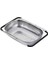 Ayarlanabilir Paslanmaz Çelik Süzgeç 24 x 34 Cm, Lavabo Üzeri Çok Amaçlı Mutfak Süzgeci, Sebze & Meyve Yıkama, Bulaşık Kurutma, Pirinç ve Makarna Süzme 1